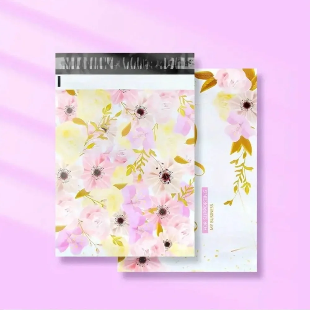 19 Floral Poly Mailers